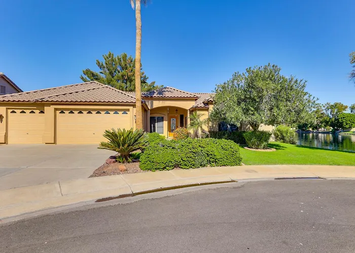 Patio + Water View: Lakefront Escape! Chandler